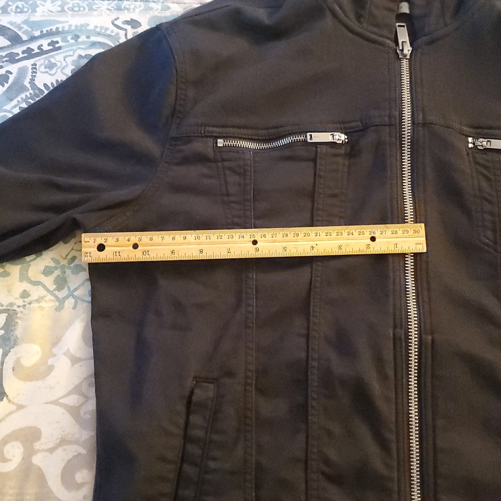 John Varvatos Black Zip-Up Jacket - Picture 9 of 10